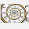 Designart 'Time Spiral In Antique Style Modern Multipanel Wall Clock